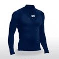 thumbnail image 2 of Playera Deportiva Manga Larga Unisex Licra de Compresion Comoda y Fresca azul marino G ZAPARI Licra Deportiva, 2 of 8
