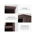 thumbnail image 2 of Estante de pared triangular de acero inoxidable de 24 pulgadas, capacidad 185 lb, comercial, con respaldo y soportes, 2 of 5