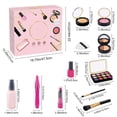 thumbnail image 3 of Set de maquillaje de imitación para niñas | Kit de cosméticos con sombra de ojos, brillo de labios y pinceles | Juego de maquillaje de plástico lavable para niñas., 3 of 5