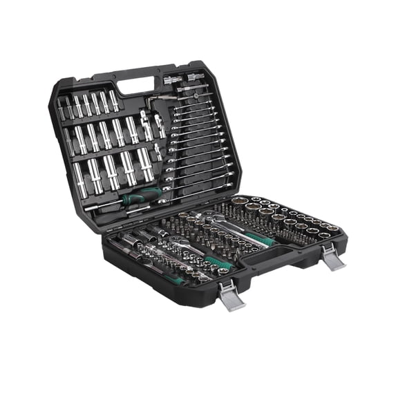 Yeshouse juego de herramientas mecánicas 216 piezas, kit completo con llaves, enchufes y caja, ideal para auto, hogar, oficina, mecánico y DIY