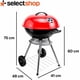 thumbnail image 2 of Parrilla BBQ Asador De Carbon Redonda Para Carne Asada Anafre Parrilla De Carbon Con Rejilla Facil De Limpiar Compacto De Acero Inoxidable (ROJO), 2 of 8