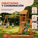 thumbnail image 4 of PLAYOUT KIDS | Set de Juego Infantil de Madera para Exterior con Columpios y Resbaladilla Rincones de México Huasteca, 4 of 4