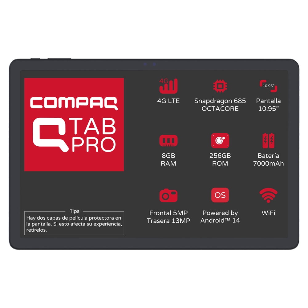 Tablet Compaq QTAB PRO 8 GB RAM 256 GB Gris