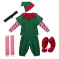 thumbnail image 3 of Conjunto de ropa de disfraz de Navidad de , accesorios para fotos, traje de Cosplay para Navidad, cumpleaños, , decoración de Hombres 130cm Sunnimix Disfraz de duende, 3 of 8