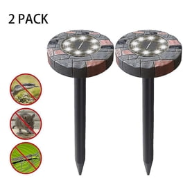 Solar Powered Ultrasonics Pest Repeller Leds Lawn Light Repel Mole Gopher Vole Mouse Chaser For Outdoor For Lawn Garden Yard Home Humane Pest Control