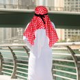 thumbnail image 5 of FELTECHELECTR Ropa musulmana para hombre, caftán de Oriente Medio, vestido abaya islámico de Arabia Saudita, túnicas de Dubái con pañuelo árabe para la cabeza, accesorios para disfraz de Halloween, 5 of 5