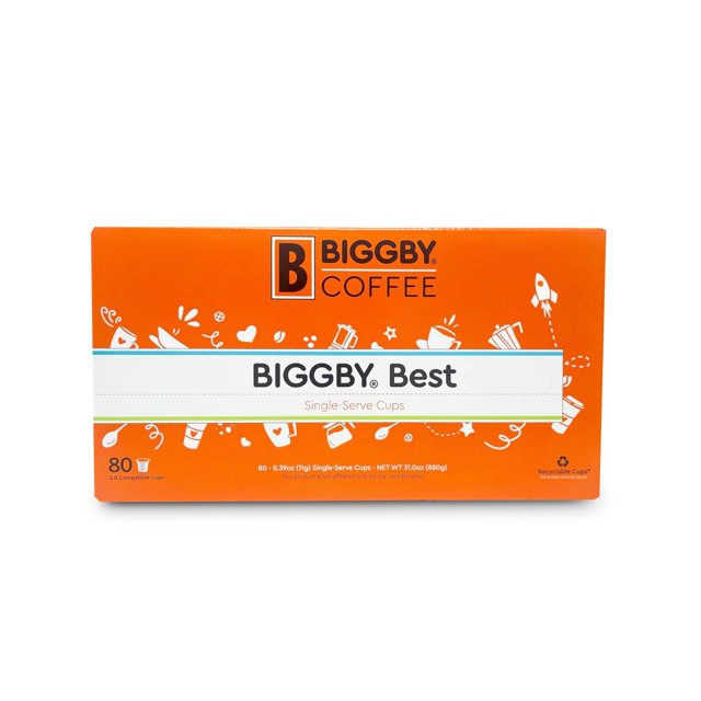 Café BIGGBY Best - 80 vasos reciclables (880 g)