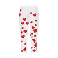 thumbnail image 2 of TaTaai Valentine's Day Heart Graphic Elastic Non-see-through Women Tight Yoga Leggings High Waisted Breathable Gym Workout Casual Daily Full Length Pants Gift, 2 of 5