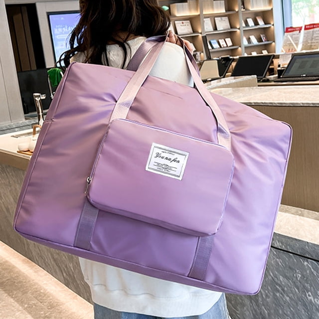 Large Travel Tote Bag, Expandable Gym Tote Bag,Carry On Bags For Women With Trolley Sleeve Wet Pocket,travel Duffel BagsTravel