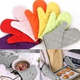 thumbnail image 3 of Heat-resistant Oven Mitts - Silicone Kitchen Oven Mitt Gloves,-, 3 of 4