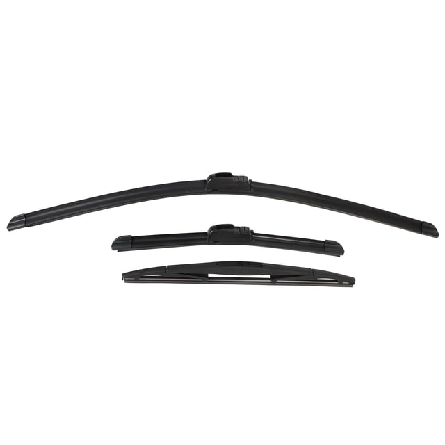 Conjunto de limpiaparabrisas delantero y trasero de 3 piezas de 26" 13" 12" que se adapta a Hyundai Santa con gancho J / U negro