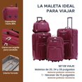 thumbnail image 2 of Set de 3 Maletas y Neceser Fly & Trip Medellín Rojo Expandible con Candado de Seguridad y Asa Ajustable, 2 of 7