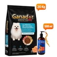 thumbnail image 1 of Croquetas Para Perro Ganador Premium Adulto Razas Pequeñas 20 Kg con Bomber Can aceite de Salmon 500 ml, 1 of 1