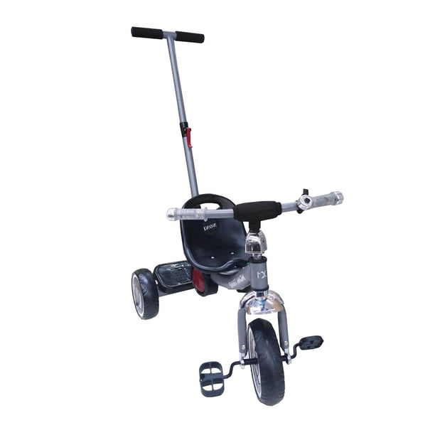 Triciclo con Barra de Empuje Angelin Baby Luz Gris