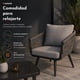 thumbnail image 3 of Sala Exterior Jardimex Tipo Rattan Jardin patio Terraza 4 Pz gris, 3 of 11
