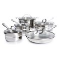 thumbnail image 1 of Juego de Utensilios de Cocina T-Fal de Acero Inoxidable de 10 Piezas, 1 of 7