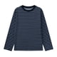 thumbnail image 1 of Playera Casual Manga Larga Simply Basic para Niño, Diseño Líneas Horizontales Azul Talla 6, 1 of 4
