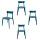 thumbnail image 1 of SET DE 4 SILLAS DE EXTERIOR BRIANZA COLOR AZUL, 1 of 8