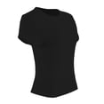 thumbnail image 3 of Playera George para Mujer, Manga Corta Con Escote Redondo Negro Talla EG, 3 of 4