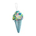 thumbnail image 4 of Adornos para árbol de Navidad, decoraciones navideñas, bricolaje, lindo y dulce adorno para árbol de Navidad. Helado azul, 4 of 9