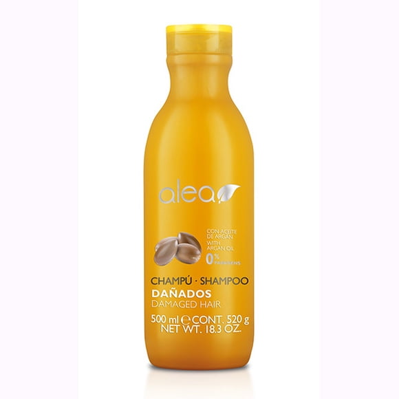 Alea Shampoo Argan Cabello Maltratado Total 500ml Libre de Sulfatos y Parabenos