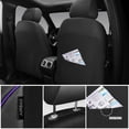 thumbnail image 4 of Fundas de asiento de coche CAR PASS cómodas de piel de malla de espuma 3D, 4 of 9