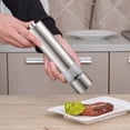 thumbnail image 1 of Multifunctional Pepper Grinder Stainless Steel Electrical Powered Pepper Grinder Kitchen Black Pepper Sea Food Grinding Bottle, 1 of 6