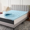 thumbnail image 1 of Lucid - Colchoneta de Memory Foam con Gel - Sobrecolchón de 5 Zonas de 7.5 cm - Topper para Colchón - Individual Extra Largo, 1 of 6