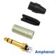 thumbnail image 2 of Cable TRS Estéreo WBC-PRO-Quad Negro Ultra Silencioso y Flexible con Conectores Amphenol de Oro 60 P, 2 of 7