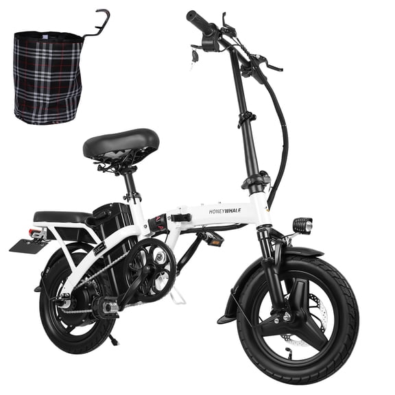 Bicicleta Eléctrica Plegable Honey Whale S6-S Blanco