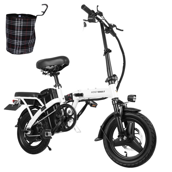 Bicicleta Eléctrica Plegable Honey Whale S6-S Blanco