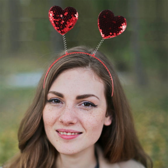 unbranded 2Ud Diademas Con Lentejuelas Para Accesorios De San Valentín