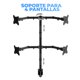 thumbnail image 2 of Soporte de Mesa o Escritorio para 4 Monitores Ele-Gate HOLD67 Pantalla 13 A 27, 2 of 4