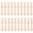 thumbnail image 4 of FELTECHELECTR 40 muñecos de madera sin terminar, figuras de personas con clavijas, mini muñecos de madera con clavijas, manualidades para pintar, 4 of 6