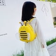 thumbnail image 2 of FELTECHELECTR Adorable mochila de moda para exteriores, bolsa de almacenamiento con diseño de abeja, bolsa de viaje para niñas (amarilla), 2 of 4
