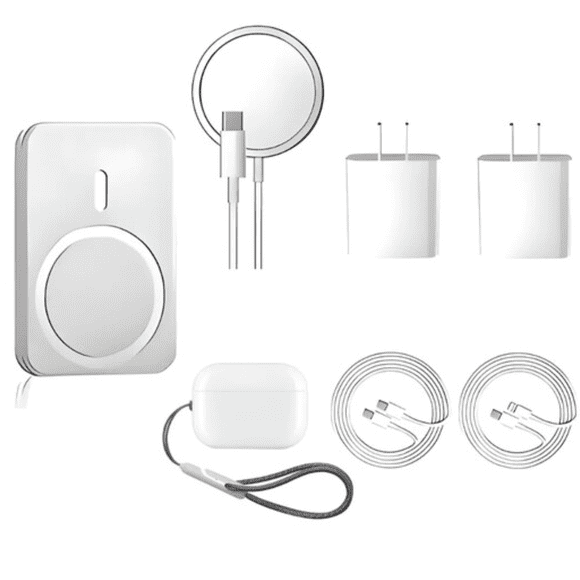 Kit de Cargadores para Cualquier Iphone Modelo Blanco 7 Piezas