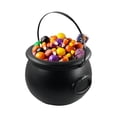 thumbnail image 2 of Amzcrzy Caja De Almacenamiento De Adornos, Olla De Bruja De Halloween, Cubo De Plástico Con Forma De Llama, Caldero, Cubo De Dulces De Halloween, Estante Para Dulces, Tarro, Cubo, Decoraciones, Conte, 2 of 6
