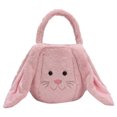 thumbnail image 1 of Xihbxyly Cesta de Pascua Personalizada con Forma de Conejito, Cesta de Pascua Personalizada con Asas, Diseño Suave y Espacioso, Bolsa de Huevos Mullida, Regalo Perfecto para Niños y Niñas, Bolsa de M, 1 of 4