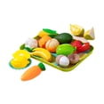 thumbnail image 1 of Comida de juguete para niños, juego de cocina, juego de simulación, cocina, juguete familiar para cortar comida, rol Fruta Vegetal, 1 of 8