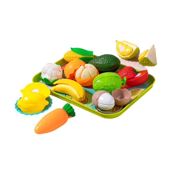 Comida de juguete para niños, juego de cocina, juego de simulación, cocina, juguete familiar para cortar comida, rol Fruta Vegetal