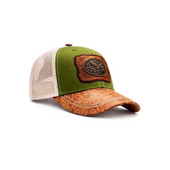KNITE Gorra Trucker Hombre Águila Real Vaquera Herraje Metálico Rancho Buchona