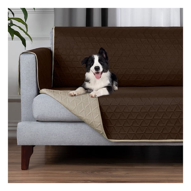 Protector de Sala 3 Pzas Reversible Pinsonic, Real Textil (Café - khaki, ch/m/g)