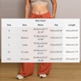 thumbnail image 4 of TaTaai Women's Loose Casual Solid Color Straight Cargo Long Pants Drawstring Elastic Waist Comfortable Work Pants with Pockets Breathable Soft All Season Daily Commute Wear Gift, 4 of 5