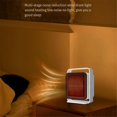 thumbnail image 3 of Space Heater, Mini Electric Heater with 600W, 45 Adjustable Angle, Tip-Over & Overheat Protection, White EU Plug, 3 of 5
