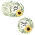 thumbnail image 2 of Set de platos y servilletas desechables de papel Autumn Harvest - 10 platos, 20 servilletas, patrón floral otoñal para la cena y decoración de fiestas de Acción de Gracias, 2 of 6