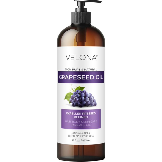 Aceite de semilla de uva Velona 473 ml prensado y refinado