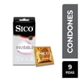 thumbnail image 1 of Condones Sico Invisible ultra delgado 9 pzas, 1 of 6