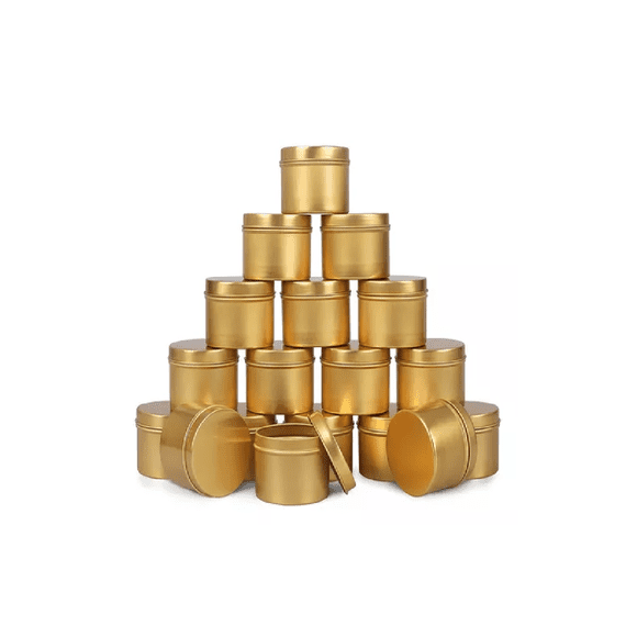 Latas Redondas De Aluminio Para Velas, 4oz 24 Piezas