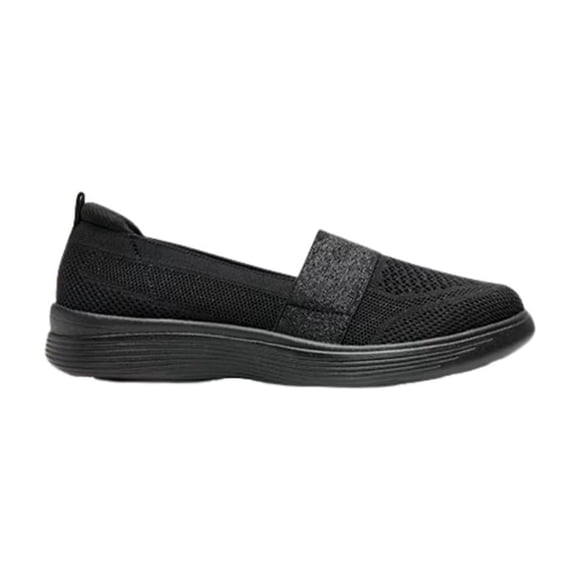 TENIS FLEXI ESTILO 104932 Mujer Slip-On Tejido Casual Gris negro 26