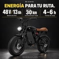 thumbnail image 3 of Bicicleta Electrica Montaña Centurfit Pedal Asistido 7 Vel Negra, 3 of 6